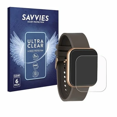 Abbildung von Savvies 6 Stück Schutzfolie für Xcoast X Watch IVE2 Displayschutz Folie Ultra Transparent
