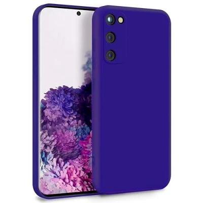 Abbildung von MyGadget Hülle für Samsung Galaxy S20 FE Zweilagige Handyhülle mit Kameraschutz Cover Innenfutter &amp; Silikon außen Dunkel Lila