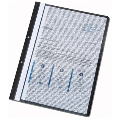 Abbildung von HIDENTITY® Archivhefter DIN A4 kaufmännische Heftung schwarz