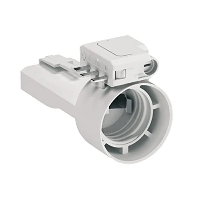 Abbildung von Schneider Electric Multifix DCL, Baustellenfassung für Leuchtmittel mit E27 + Stecker 2P+T DCL ALB68011