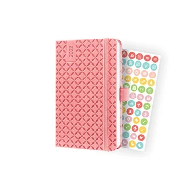 Abbildung von SIGEL J2110 Wochenkalender Jolie 2022 ca. A6 rose Hardcover 174 Seiten mit fröhlichem Kalendarium, vielen Infos und praktischen Stickern FSC zertifiziert Terminplaner