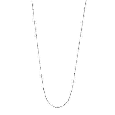 Abbildung von Engelsrufer Damen Kugel Halskette aus Sterling Silber mit silbernen Perlen Karabinerverschluss Länge: 80 cm