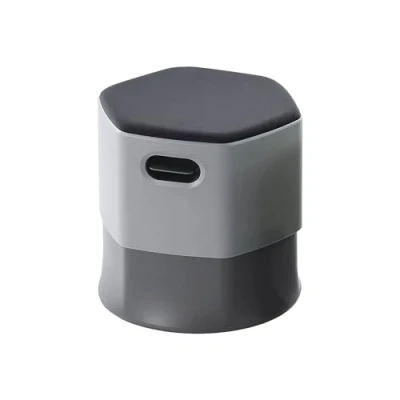 Abbildung von Rocada Taburete Ergonómico para Oficina Altura de Asiento Regulable Giratorio Efecto Mecedor Espalda Recta Tapizado Trabajo