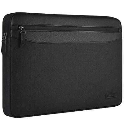 Abbildung von LONMEN 13 13.3 Zoll Wasserdicht Laptop Sleeve Hülle Tasche Laptophülle Notebook für 13&quot; MacBook Air / 13.3&quot; Samsung 9 Pro 2017 Neu Microsoft 13.5&quot; Surface Laptop,Schwarz