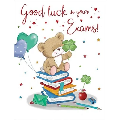 Abbildung von Regal Publishing Karte für Anlässe &quot;Good Luck Exam&quot;, 20,3 x 15,2 cm
