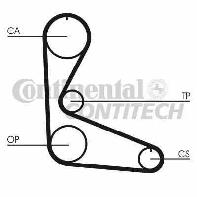 Abbildung von CONTITECH CT702 Zahnriemen 118 15 FIAT: Uno Schrägheck, Fiorino II Kastenwagen