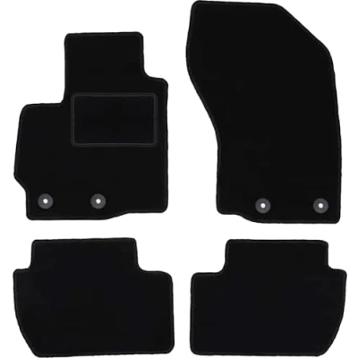Abbildung von Wielganizator Automatte Passend für Mitsubishi ASX Crossover 2010 2019 Velours Autozubehör Auto Fußmatten Fußmatte 4 teilig schwarz