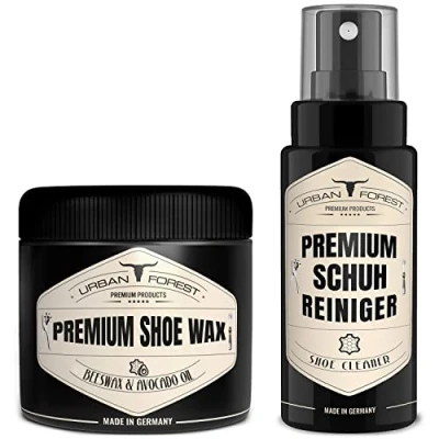 Abbildung von SPARSET Schuh Reiniger + Schuhwachs Farblos Professionelle Reinigung &amp; Pflege Sneaker an Leder Kunstleder Schuhputzmittel Shoe Cleaner von URBAN Forest