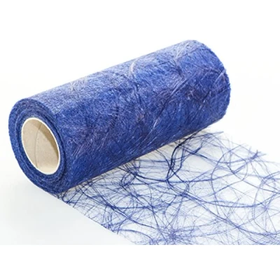 Abbildung von Unbekannt 25 m x 20 cm Sizoweb® Vlies Original Tischband Tischläufer dunkelblau blau für Hochzeit, Weihnachten.