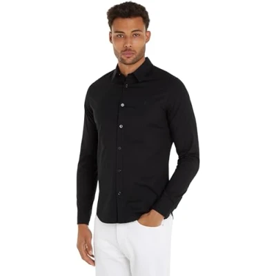 Abbildung von Calvin Klein Jeans Langarmhemd &quot;SLIM STRETCH SHIRT&quot;, mit Logomarkenlabel