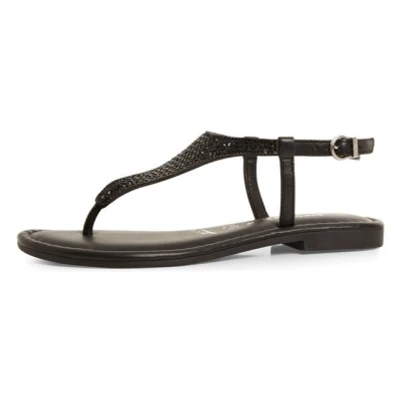 Abbildung von Tamaris Zehentrenner, Damen, Größe: 41, Black glam Schuhe