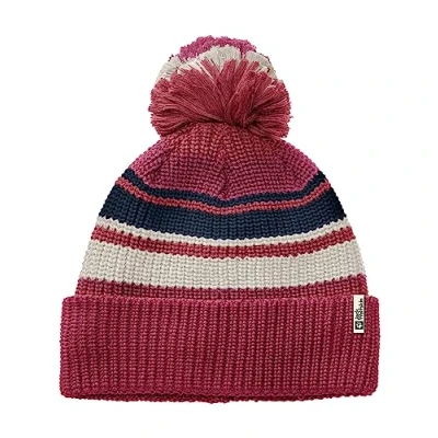 Abbildung von Jack Wolfskin Unisex Kinder Pompom Kids Beanie M tze, dark fuchsia, Einheitsgröße EU