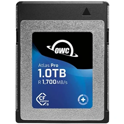 Abbildung von OWC 1,0 TB Atlas Pro Hochleistungs CFexpress Typ B Speicherkarte, professionelle Qualität, CFX Medien mit hoher Kapazität superschnellem RAW Bild und Videoaufnahmen in Kinoqualität