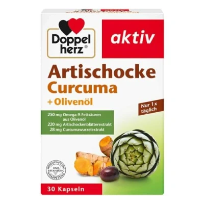 Abbildung von doppelherz artischocke+olivenöl+curcuma kapseln 30 St