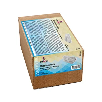 Abbildung von Artidee CREARTEC Gipsbinden/Modellierbinden sehr strapazierfähig eignen Sich hervorragend für Körperabformungen Babybauch 2kg (2000g)