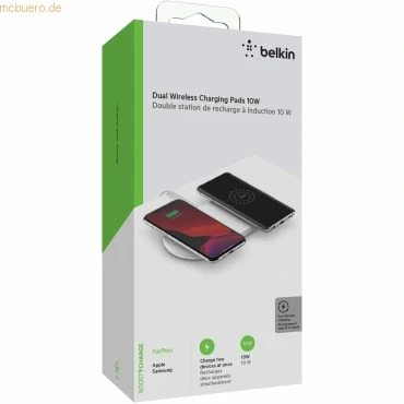 Abbildung von Belkin Boost Charge Kabelloses Schnellladegerät Dual 10W Weiß