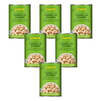 Abbildung von Rapunzel Weiße Cannellini Bohnen in der Dose 0,4 kg 6er Pack