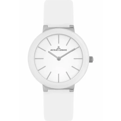 Abbildung von JACQUES LEMANS Damen Uhren Analog Quarz One Size Weiß 32018726