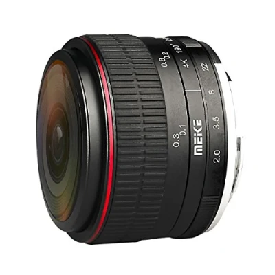 Abbildung von Fisheye Objektiv für Micro 4/3 Meike MK 6,5mm F/2.0