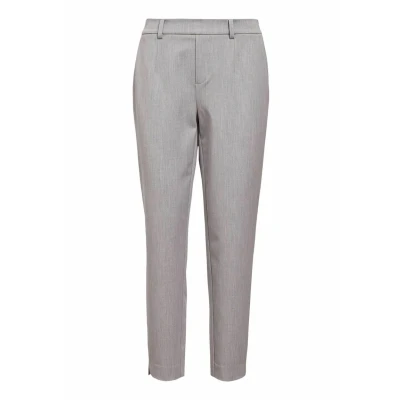 Abbildung von Object Objlisa Stoffhose, Damen, Größe: 34, Light grey melange