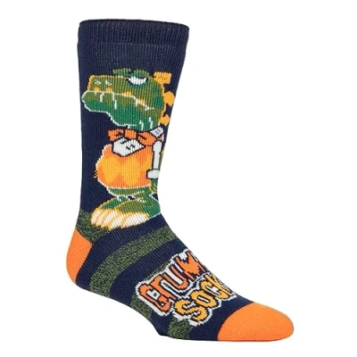 Abbildung von HEAT HOLDERS SOCKSHOP Herren Socken 1.6 TOG &#039;Lite&#039; Warm Thermal &#039;Fun Feet&#039; Neuheit Gemustert Tolle Geschenkidee 1 Paarpackung Größe 39 45 Mürrische