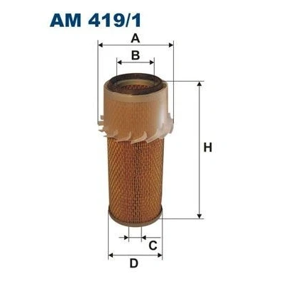 Abbildung von FILTRON AM 419/1 Luftfilter 261 141 Filtereinsatz