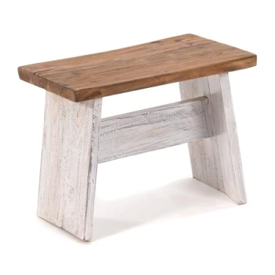 Abbildung von DESIGN DELIGHTS Hocker SITZBÄNKCHEN &quot;SCHEMEL 40&quot;, Mahagoni, 31x40x25cm, Fußhocker, Farbe: