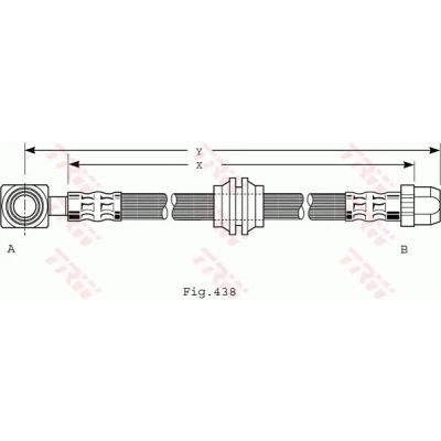 Abbildung von TRW PHD485 Bremsschläuche 445 M10x1 MINI: Schrägheck, Cabrio