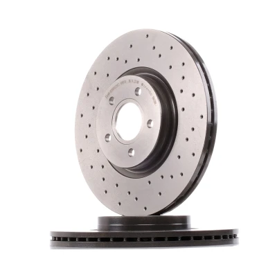 Abbildung von BREMBO XTRA LINE 09.A728.1X Bremsscheibe 320 25 5 gelocht/innenbel. beschichtet hochgekohlt VOLVO: V50, V40 Schrägheck, S40 II