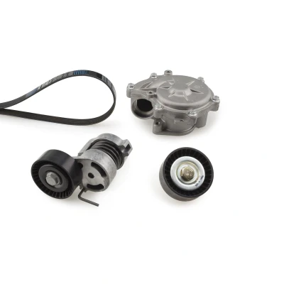 Abbildung von GATES KP116PK1873 Wasserpumpe + Keilrippenriemensatz mit ThermalPro BMW: 3 Compact, Limousine, Coupe