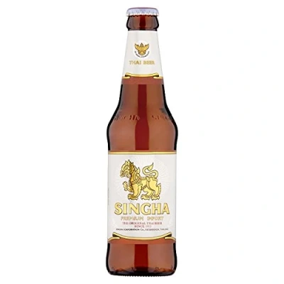 Abbildung von Singha Premium Import Thai Bier 330ml (Packung mit 24 x 330 ml)