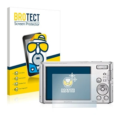 Abbildung von BROTECT Entspiegelungs Schutzfolie für Sony Cyber Shot DSC W830 (2 Stück) Matte Displayschutz Folie, Anti Reflex, Fingerprint