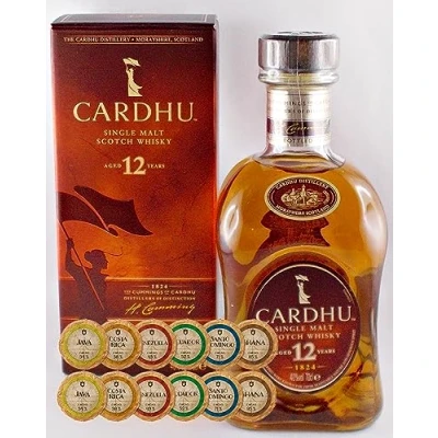Abbildung von Cardhu 12 Jahre Single Malt Whisky + Edelschokoladen in 6 Sorten