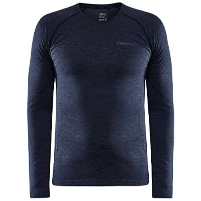 Abbildung von Craft CORE Dry Active Comfort LS Funktionsshirt Herren Langarm XL Blaze Bodymaping für verbesserte Thermoregulierung Unterziehshirt aus recycelten Materialien Activewear