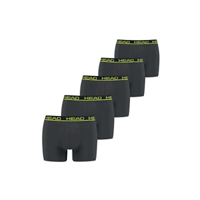 Abbildung von Head 5 PACK Basic Boxershorts Phantom lime punch, Herren, Größe: Small, punch