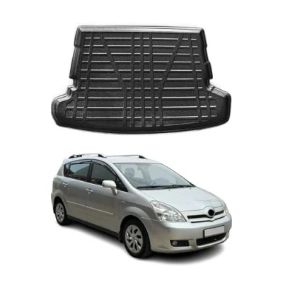 Abbildung von OMAC Kofferraumwanne Laderaumwanne kompatibel mit Toyota Verso 2004 2009 Gummi TPE Schwarz
