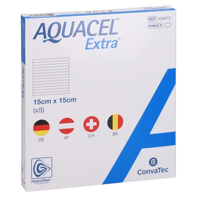 Abbildung von Aquacel Extra 15x15 cm Verband 5 St