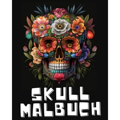 Abbildung von Sugar Skull Mandala Malbuch für Erwachsene: Zen Erwachsene Blumen Totenkopf Buch zum Ausmalen Horror Ausmalbuch ... Mandalas Kreativität erhöhen