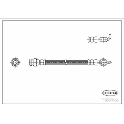 Abbildung von CORTECO 19030455 Bremsschläuche Vorderachse 288