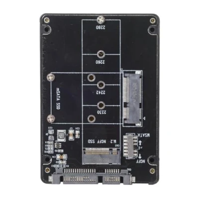 Abbildung von Xiwai Combo M.2 NGFF B Key &amp; mSATA SSD auf SATA 3.0 Adapter Konverter Gehäuse mit Schalter
