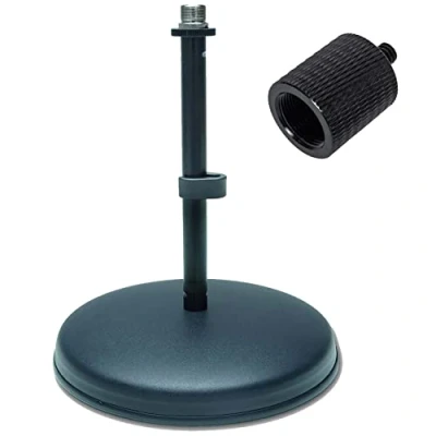 Abbildung von keepdrum MS032 Mikrofon Tischstativ + SA Gewindeadapter 5/8&quot; Female 1/4&quot; Male