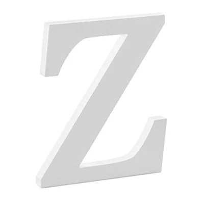 Abbildung von Libetui 20cm große Buchstabe Z Dekobuchstabe Haus Dekoration Wohnzimmer Kinderzimmer Deko Geburtstag Party Hochzeit Café Home Farbe Weiß freistehend bemalbar