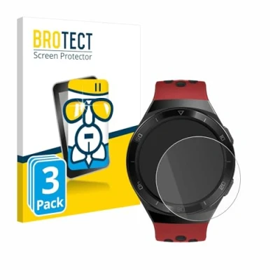 Abbildung von BROTECT Schutzglas für Huawei Watch GT 2e (3 Stück) Schutzfolie Panzer Folie Glas [Extrem Kratzfest 9H, Anti Fingerprint, Ultra Transparent]