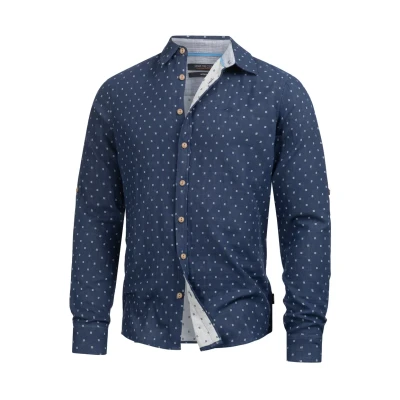 Abbildung von Indicode Jeans Joffrey Hemd, Herren, Größe: Small, Navy