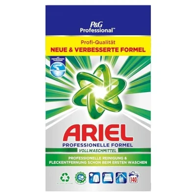 Abbildung von Ariel Professional Waschpulver, Waschmittel Vollwaschmittel, 140 Waschladungen, 8.4 kg, Hervorragende Fleckenentfernung und Reinigung schon ab dem ersten Waschgang