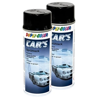 Abbildung von Lackspray Spraydose Sprühlack Cars Dupli Color 385865 schwarz glänzend 2 X 400 ml