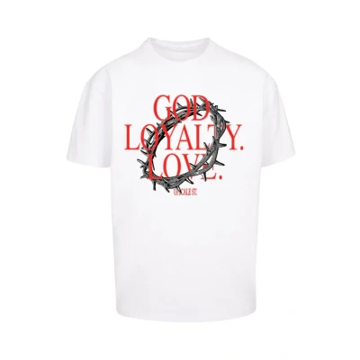 Abbildung von Upscale by Mister Tee GOD Loyalty LOVE Tshirt print, Herren, Größe: XXL, White