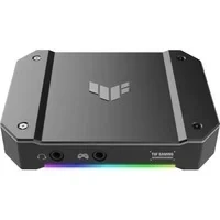 Abbildung von ASUS TUF Capture Box 4KPRO Kompatibilität HDMI 2.1, 4K bis zu 60 fps, 2K 120 fps und Full HD Plug and Play USB 3.2 Gen 2, Zwei 3,5 mm Buchsen, Zertifiziert OBS, VRR