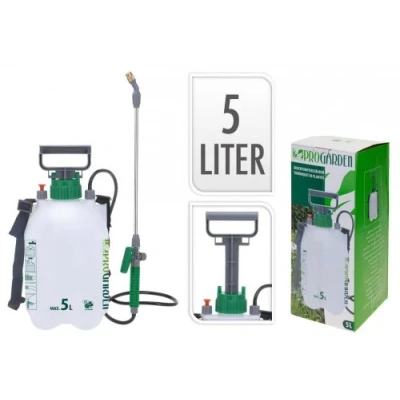Abbildung von Progarden Drucksprühgerät Grün, (1 tlg), Pflanzensprüher, 5 Liter, Drucksprüher, mit Tragegurt, Pumpsprüher