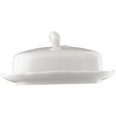 Abbildung von Hutschenreuther Maria Theresia Weiss Butterdose 250 gr.